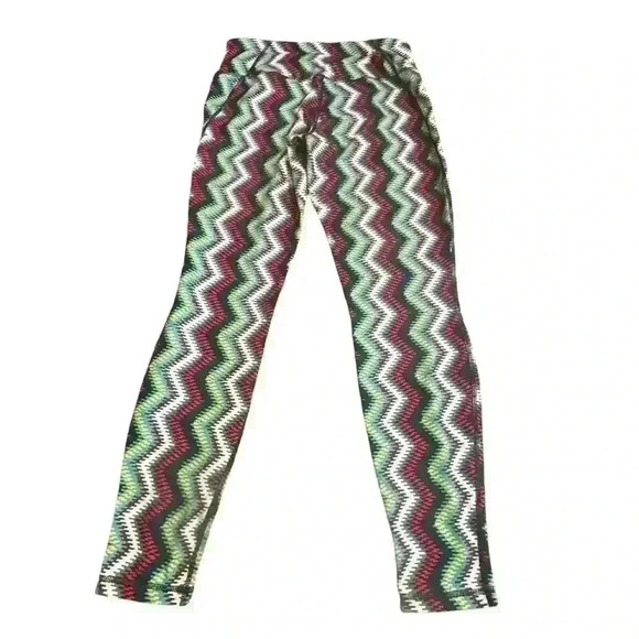 Patagonia women’s Centered zigzag leggings yoga running crop Size Medium - Picture 3 of 4